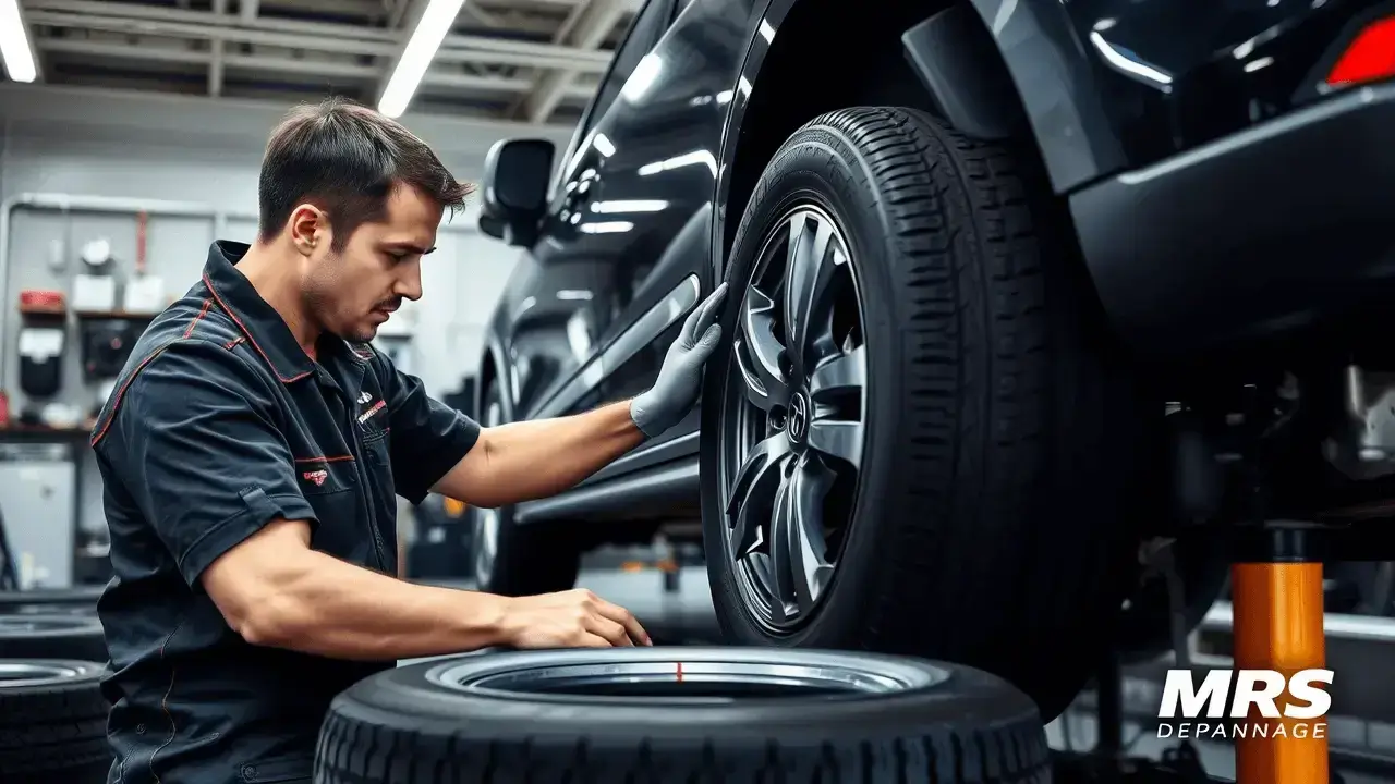 MRS Dépannage - Entretien et remplacement des pneumatiques : montage, équilibrage et gonflage pour une sécurité et une adhérence optimales